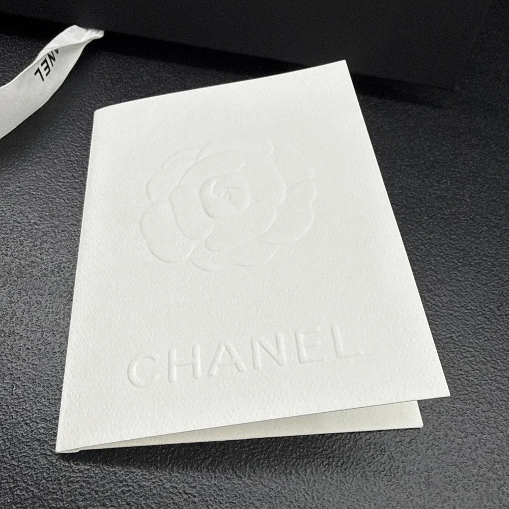 Chanel Magnetic Fold Empty Purse Storage Box Tissue 12X 8X 4.5 Small 1687